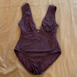 Andie Purple Mykonos One Piece Swimsuit